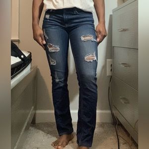 Cropped skinny jeans
